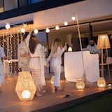 thumbnail of Lampe de jardin en jute Sisine 70 cm Batterie rechargeable Newgarden