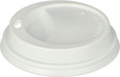 1000 Stück Dom-Deckel, PS  To Go  rund Ø 8 cm · 2 cm weiss