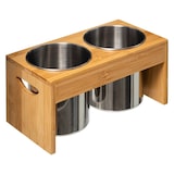 thumbnail of FIVE - Escorredor de talheres de bambu e aço inoxidável