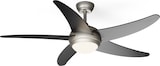 thumbnail of Bolero 2-in-1-Deckenventilator 132cm Leuchte 55W Fernbedienung App-Steuerung 2 Laufrichtungen Schwarz 132