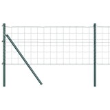thumbnail of vidaXL Zaun mit Pfosten Grün 0,6 x 25 m Stahl und PVC