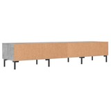 thumbnail of Helloshop26 - Multimedia tv-meubel tv-plank dressoir tv-kast eetkamer woonkamer slaapkamer 150 x 36 x 30 cm bewerkt hout grijs 02_0026026