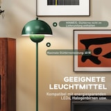 thumbnail of Stehlampe für Wohnzimmer mit rundem Schirm 30x30x155 cm Grün, reflektierendes Licht, Fußschalter, E27 Fassung, Stahlgestell, modern