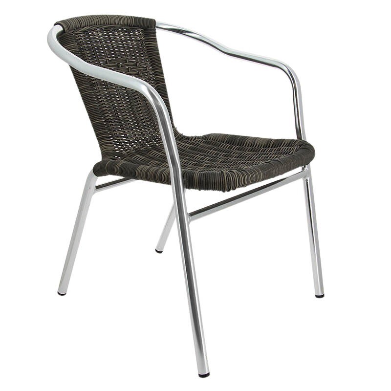 Ligne CHR Fauteuil Blain, aluminium, plastique, gris