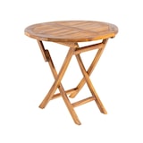 thumbnail of Mesa redonda de teca para jardim de 80 cm, madeira de teca de grau A, tamanho: 80x76 cm