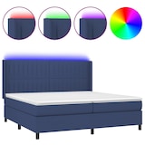 thumbnail of vidaXL Boxspringbett mit Matratze & LED Blau 200x200 cm Stoff