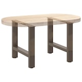 thumbnail of vidaXL Couchtischbeine Naturstahl 2 Stk. 60x(42-43) cm Stahl