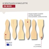 thumbnail of Set mit 12 Holz-Raclettespateln 13 cm Fackelmann Wood Edition