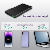 thumbnail of XORO MPB 3000 Mobile Powerbank, 30.000mAh Li-Ionen Technologie, USB 2.0 und USB 3.0 Anschluss, TYP-C Anschluss, 12/16/19 Volt Anschluss, Statusanzeige