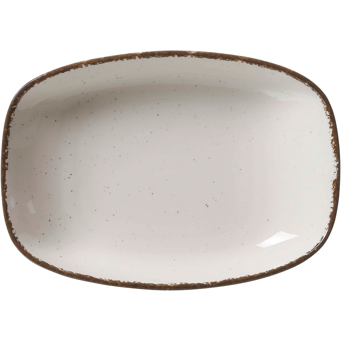 Suppenteller Teller Casa Porzellan creme 23,5 x 16 x 4 cm