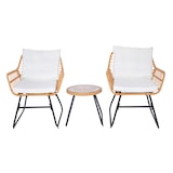 thumbnail of SVITA AMALFI Rattan Sitzgruppe Outdoor Gartenlounge 2 Personen Balkonset Natur