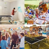 thumbnail of Multifunktionstisch, 3-teilig, Alu, 3 x 100 cm x 60 cm, Tapeziertisch, pro Tisch 4-fach höhenverstellbar, Raburg Olli