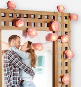 thumbnail of Relaxdays Rosen Lichterkette, 20er LED Lichterkette Batterie, Hochzeit, Verlobung & Valentinstag, warmweiß, Deko, rosa