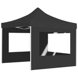 thumbnail of vidaXL Partytent inklapbaar met wanden 2x2 m aluminium antraciet