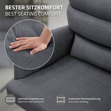 thumbnail of ML-Design – Esszimmerstühle drehbar 4er Set – Anthrazit | mit Armlehnen & Rückenlehne, Auto-Position, Polyesterbezug, Metallbeine