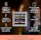 thumbnail of Klarstein Vinsider 36 Weinkühlschrank 2 Kühlzonen 5-22°C 85l Edelstahl Edelstahl