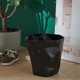 thumbnail of Poubelle de bureau effet froissé Noire