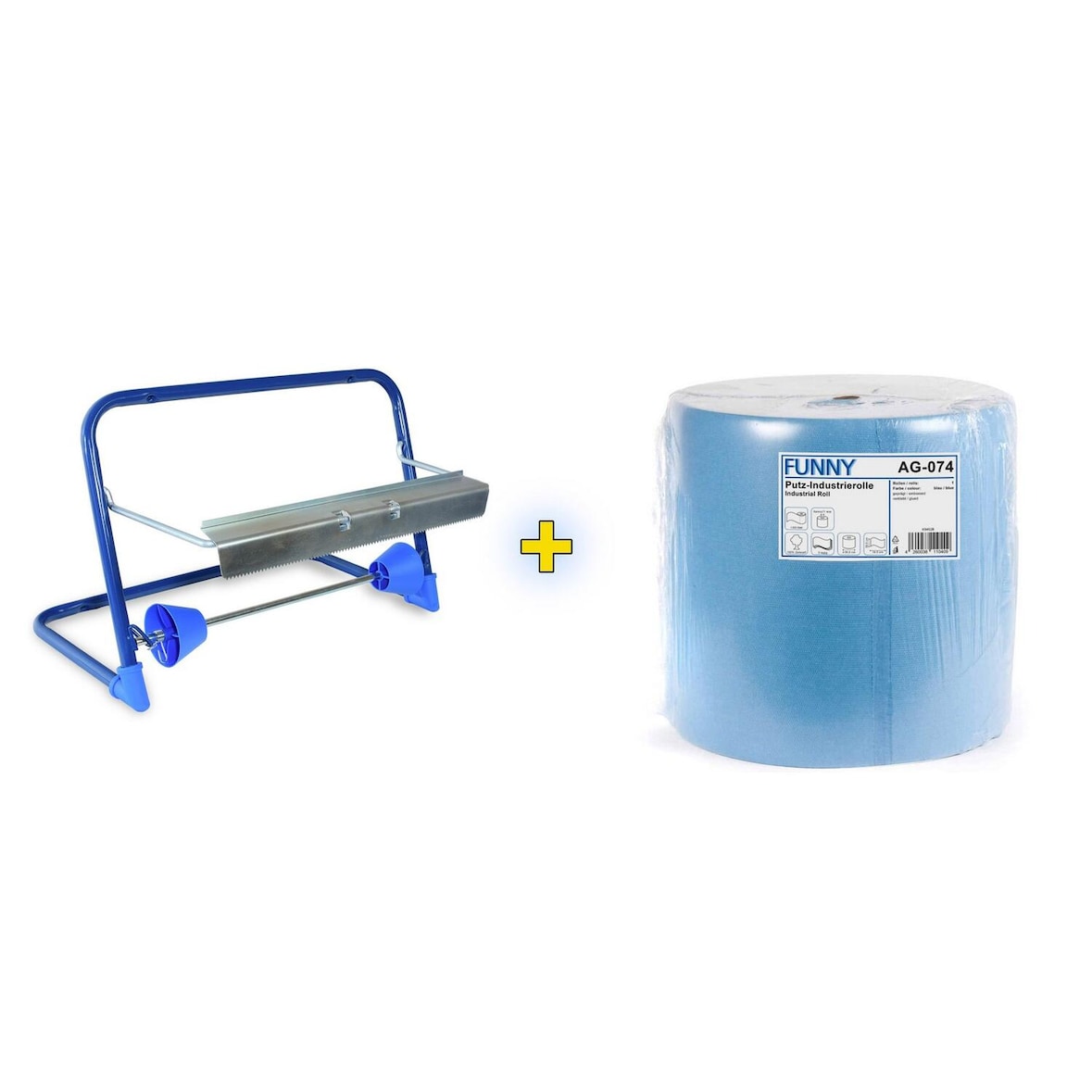 Wandhalter für Putztuchrollen inkl. 36cm breite 1000 Blatt Rolle