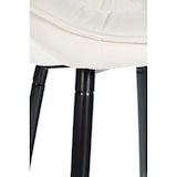 thumbnail of Conjunto de 2 bancos de bar Gibson creme/veludo