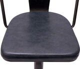 thumbnail of 2er-Set Barhocker mit Lehne | Sitzhöhe 63-83cm | höhenverstellbar drehbar Industrial Kunstleder Metall | vintage Grau| Tresenhocker Barstuhl