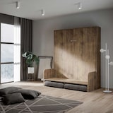 thumbnail of Doppelbett Sofà Kentaro vertikal klappbar Walnuss (ALESSIA 20) Klappbett