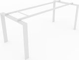 thumbnail of Oficit. Mesa de oficina y hogar. Estructura Marco Abierto blanco con tablero nogal. Fabricado en España. Medidas: 140x60cm (largo x ancho)