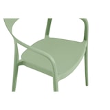 thumbnail of METRO PROFESSIONAL Cadeira de exterior empilhável Laveria, com braços, plástico, verde abacate