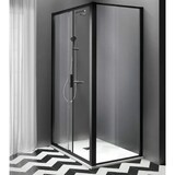 thumbnail of RAPID | Box Doccia Profili Neri 6mm Anta Scorrevole Anticalcare Montaggio Rapido - 90x130