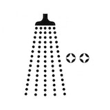 thumbnail of Piktogramm Dusche, Kunststoff, 160x160 mm