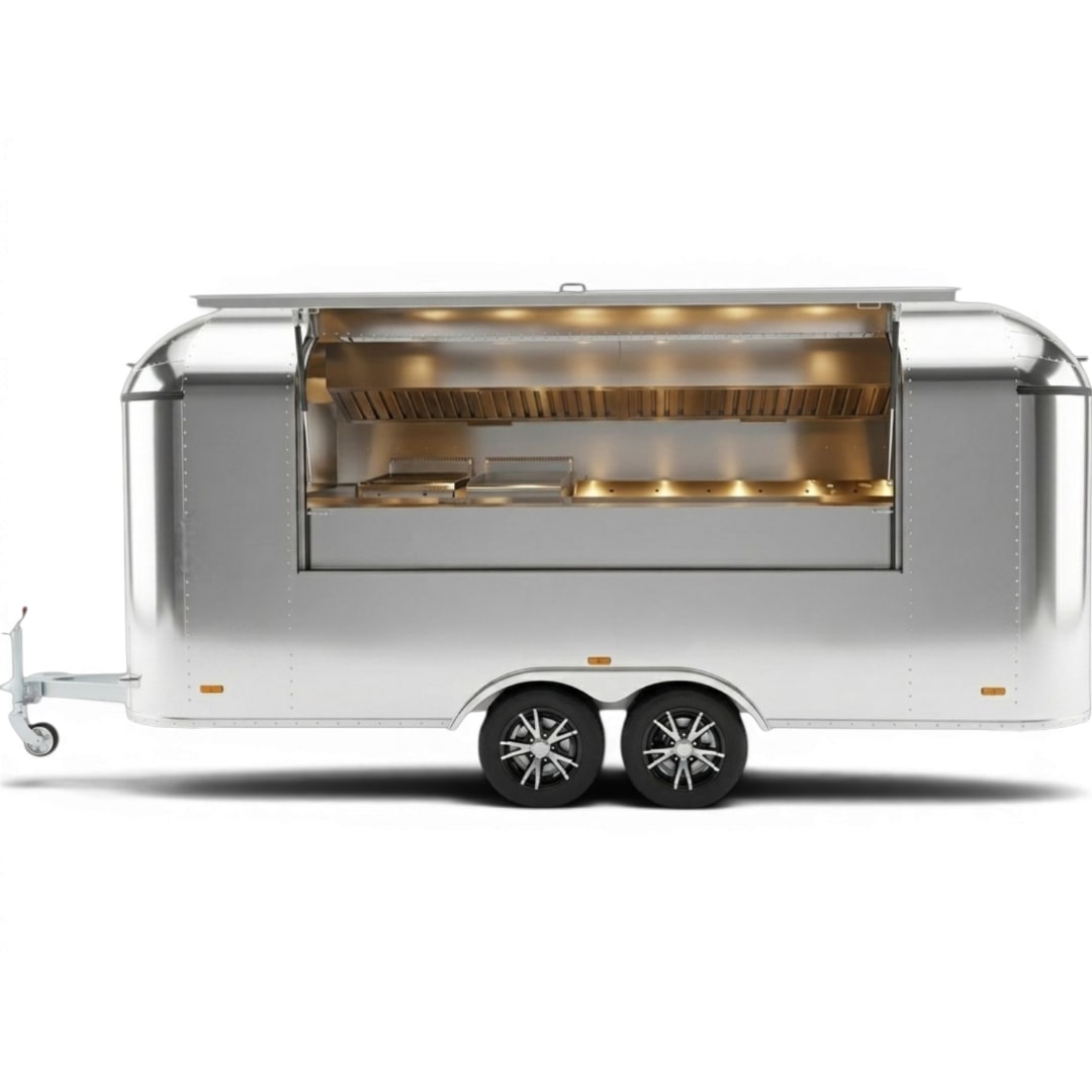 Cheery Food Truck Churrasqueira Venda Ambulante US Model 5m Modelo CH500ST Espelhada