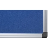 thumbnail of Tablon anuncios tapizado azul Maya marco aluminio  900X1200