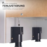 thumbnail of bümö Rollladenschrank in Buche/Silber mit Bogengriff - Vertikal Jalousieschrank 50 cm breit, Aktenschrank abschließbar, Büroschrank für Ordner & Co.