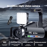 thumbnail of Caméscope Numérique 4K Vision Nocturne Couleurs WiFi Écran Rotatif 3 Pouces YONIS