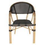 thumbnail of Chaise de terrasse empilable bistrot parisien noire