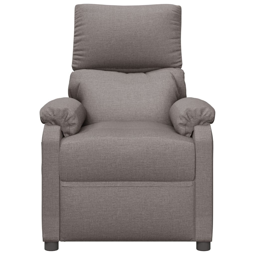vidaXL Massagesessel Elektrisch Taupe Stoff