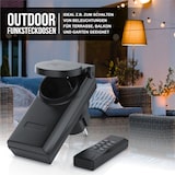 thumbnail of Arendo Outdoor Funksteckdosen-Set für den Außenbereich - 4x Funkschalter / 1x Fernbedienung / IP44