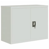 thumbnail of vidaXL Aktenschrank Hellgrau 90x40x70 cm Stahl