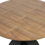thumbnail of Table à manger ronde 4 personnes D100 cm bois foncé