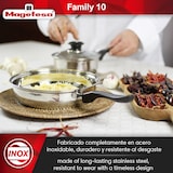 thumbnail of Magefesa Family - Batería de Cocina, 10 piezas, Acero Inoxidable, Fácil Limpieza y Apta Lavavajillas, Asas Bakelita toque soft-cold