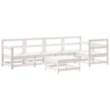 thumbnail of vidaXL 6-tlg. Garten-Lounge-Set Weiß Massivholz Kiefer