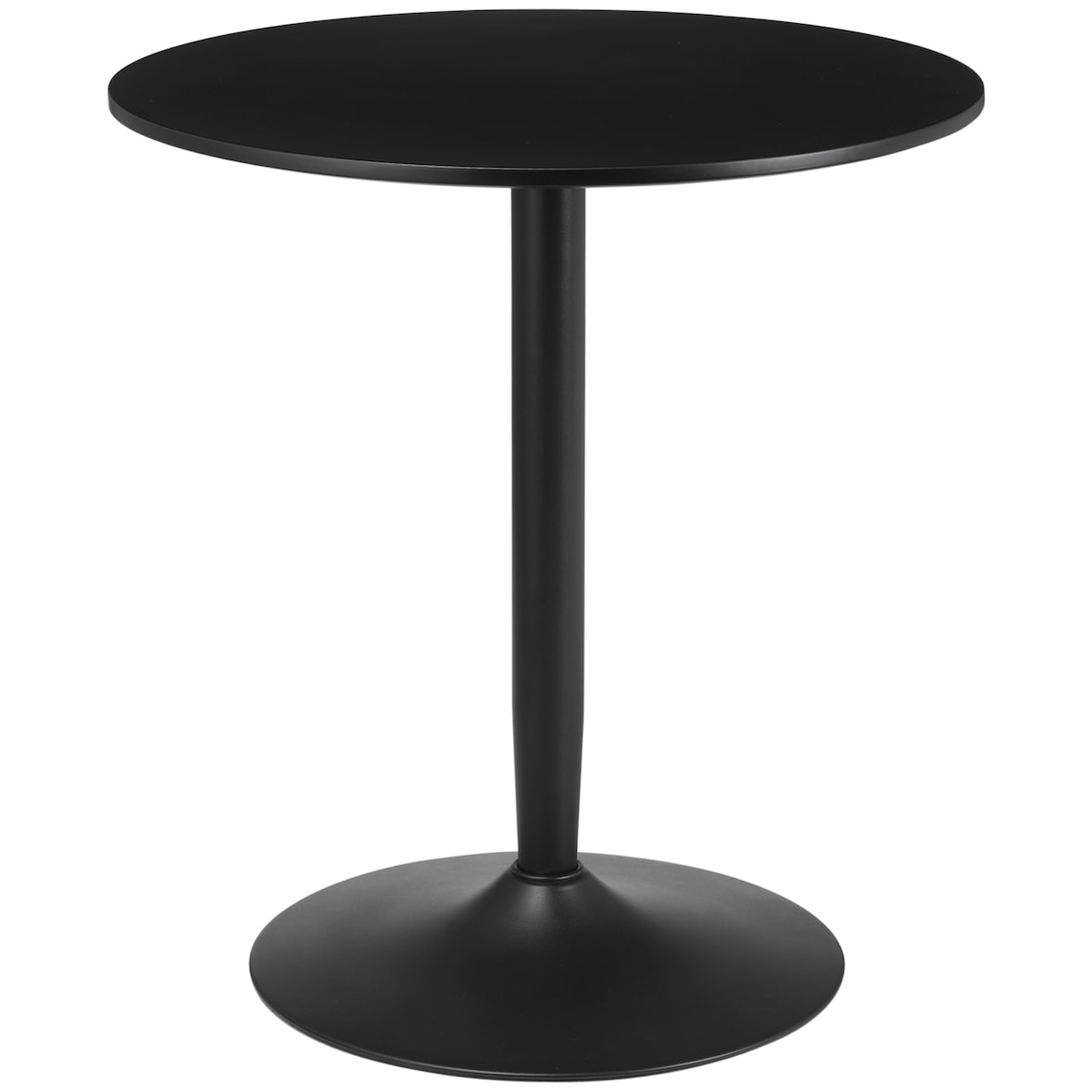 HOMCOM - Esstisch - 70L x 70B x 75H cm - schwarz