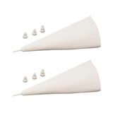thumbnail of Ensemble de 2 Poches à douille réemployable et 4 embouts plastique 31 cm Zenker Smart Pastry