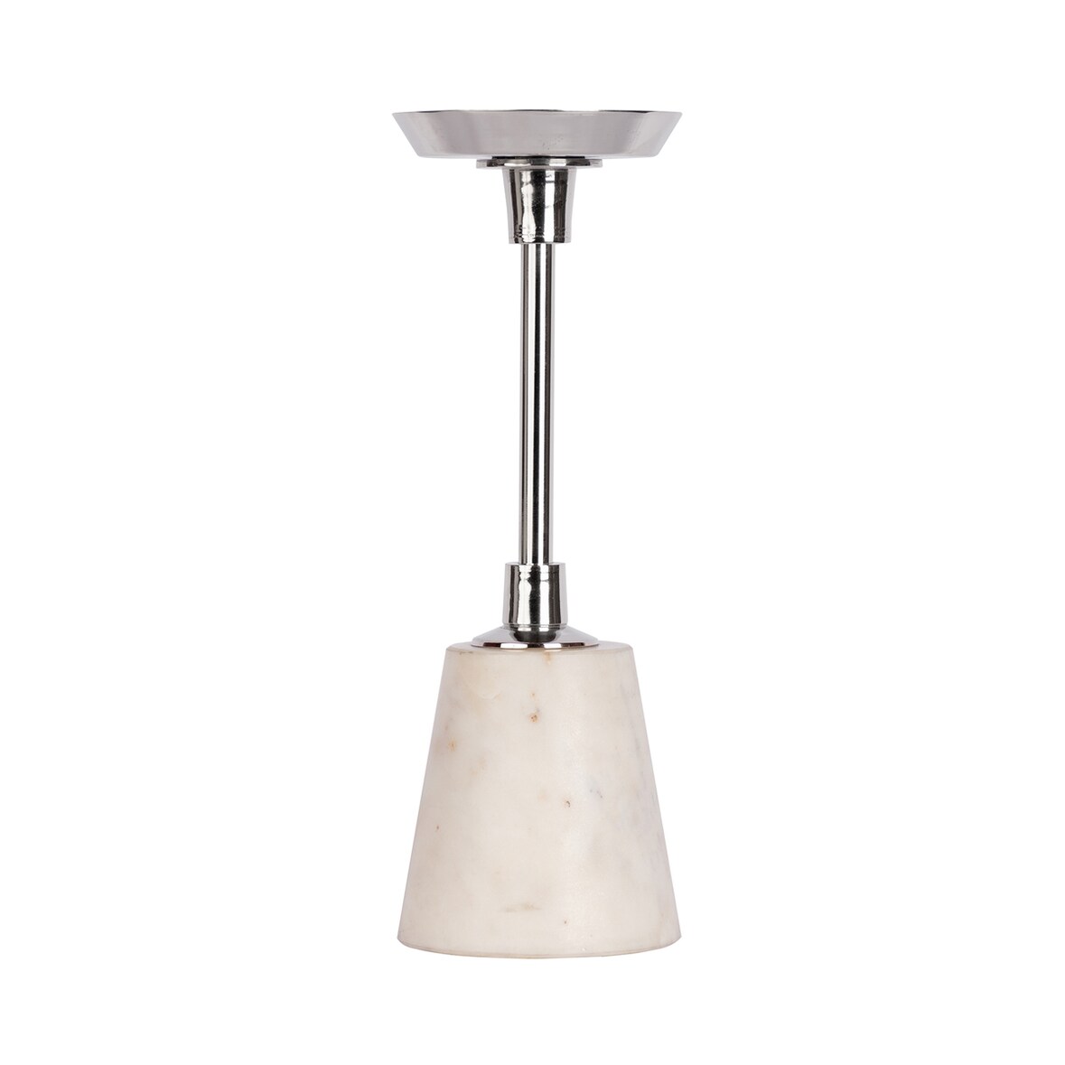 Kerzenhalter Suri 200 Silber / Weiß