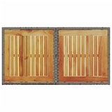 thumbnail of vidaXL Tuintafel 100x55x73 cm poly rattan en acaciahout grijs