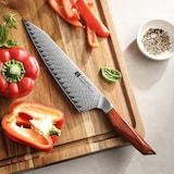 thumbnail of XinZuo - Damascus koksmes 21cm - X03 Xing Series - Mauro Uliassi (3-sterren Michelin chef)