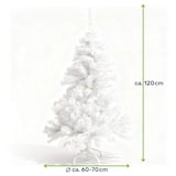 thumbnail of Weißer Weihnachtsbaum 120 cm künstlicher Tannenbaum 300 Zweigen