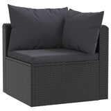 thumbnail of vidaXL 4-tlg. Garten-Sofagarnitur mit Auflagen Poly Rattan Schwarz