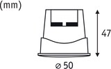 thumbnail of Paulmann LED Modul Einbauleuchte Smart Home Zigbee Base Coin    rund 50mm  Coin 4,9W 430lm 230V dimmbar 3000K Satin 92469