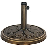 thumbnail of Runder Sonnenschirmständer, 12 kg Harz Outdoor-Schirmständer, Sonnenschirmfuß für 34/38/48 mm Schirmstangen, Bronze