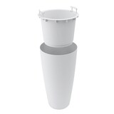 thumbnail of Blumentopf / Pflanztopf, Höhe 70 cm,  Ø 36, weiß, matt, 16 l Inhalt, mit herausnehmbarem Pflanz-Einsatz, aus hochwertigem Polyethylen